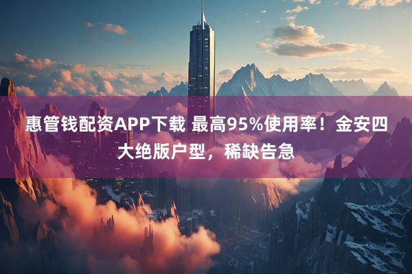 惠管钱配资APP下载 最高95%使用率！金安四大绝版户型，稀缺告急